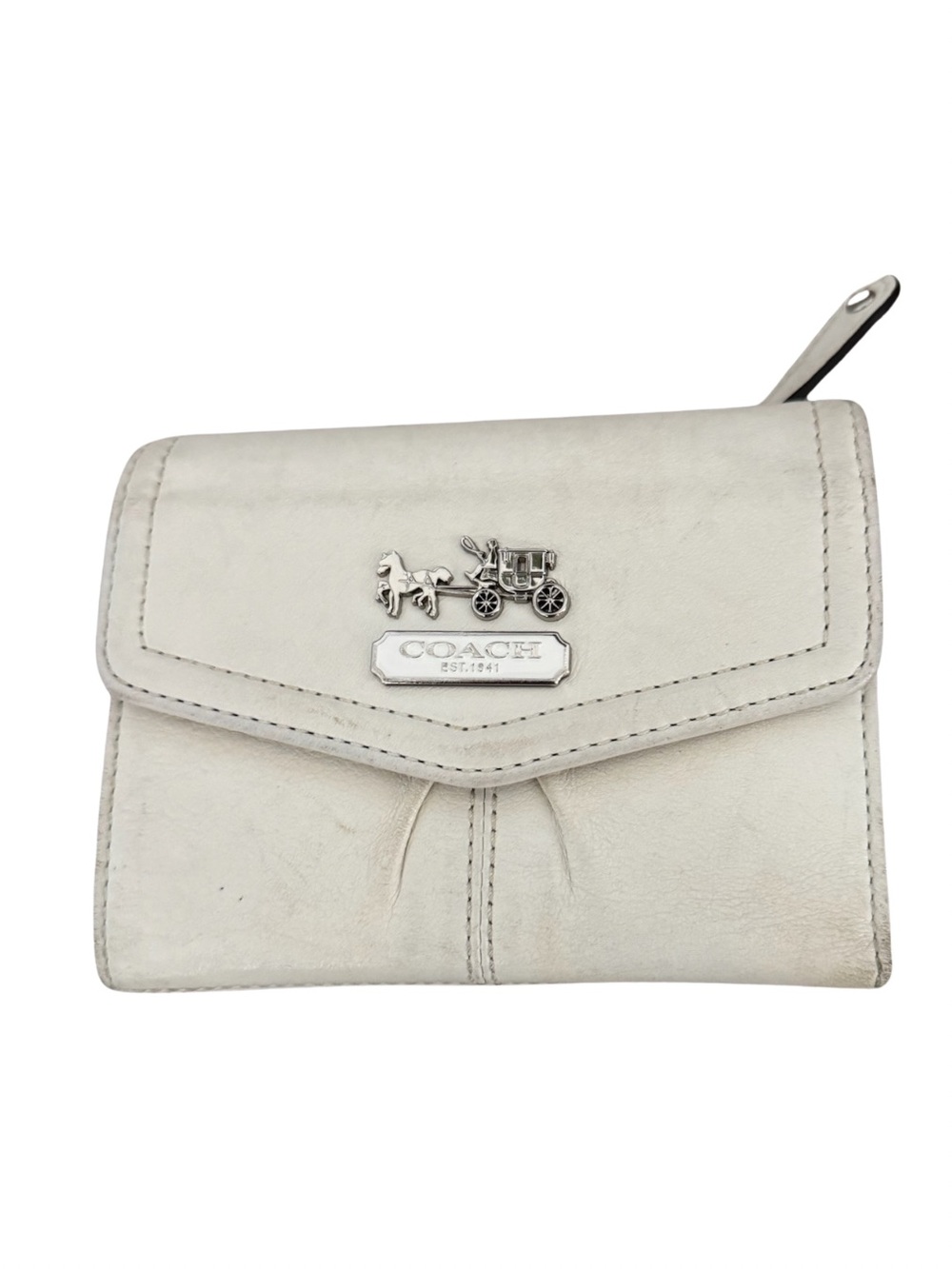 Coach White Madison Wallet